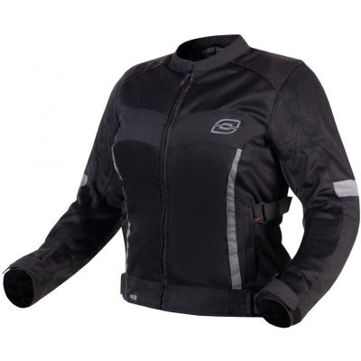 Dámska bunda na motocykel Ozone Dart strieborno-čierna Veľkosť: S