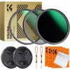 Filtr Kf Sada filtrů Nano-d 3v1 UV Cpl Nd1000 K&f 55mm 55 + 2x víčka 2x pouzdra / Sku.2269v1