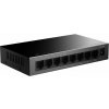 STRONG switch SW8000M/ 8x port Gigabit RJ45/ 10/100/1000 Mb/s/ 16 Gb/s/ 802.3i/u/ab/x/az/ kovové šasi/ čierny