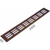 MPkovania SRL - ALFA vetracia mriežka 60 x 2000 mm, 2000 mm, 60 mm, BRM - bronz matný (C33)
