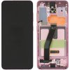 Samsung Galaxy S20 (SM-G980F) LCD displej + dotyková plocha + rám bez kamery ružová - originál GH82-31432C, GH82-31433C