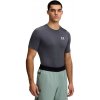Pánske tričko Under Armour HG Armour Comp SS Castlerock/White L