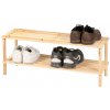 DOCHTMANN Drevený botník s 2 policami 74x30x26 cm