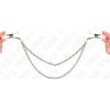 Kink - Nipple Clamps With 2 Thin Chains Silver 20/23 cm