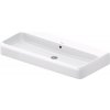 Duravit Qatego umývadlo 100x47 cm obdĺžnik umývadlo na nábytok biela 2382100028