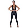 Noir Handmade Sleeveless Jumpsuit Power Wet Look 2730588 XL