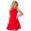 NUMOCO | Dámské elegantní šaty červené 982 0020098 - Velikost XL, Barva Červená - Jahodová 0020098