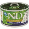 N&D DOG Prime Adult Lamb & Blueberry Mini 140 g