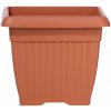 Prosperplast Štvorcový kvetináč TERRA 15 cm terakota