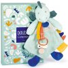 Doudou et Compagnie Paris Doudou hračka s úchytom na cumlík dinosaurus zelený 23 cm