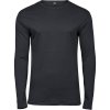 TeeJays Tričko Interlock TJ 530, dlouhý rukáv, pánské COT18053067005-dark grey 2XL Šedá tmavá