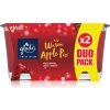 GLADE Warm Apple Pie vonná sviečka duo vône Apple, Cinnamon, Baked Crisp 2x129 g