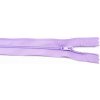 Nedeliteľný jemný plastový špirálový zips (veľkosť číslo 3) rôzne farby - dĺžka 12 cm - 60 cm 30 cm Svetlo Fialová