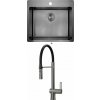 Deante OLFATO ZPO D10B titanium + Deante MAGNETIC BRM D72M titanium