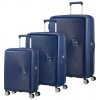 American Tourister Soundbox Sada 3 kufrov, 55/67/77cm Tmavo modrý Midnight Navy rozšíriteľný