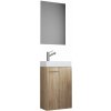 VCM Kúpeľňová skrinka s umývadlom a zrkadlom Slito (so zrkadlom, dub sonoma) (100293479)