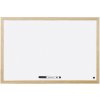 Biela magnetická tabuľa Economy, 40x60cm (A2), popisná, drevený rám