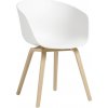 HAY Stolička AAC 22 Lacquered Oak Veneer, white 2.0