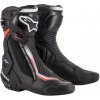 boty SMX Plus V2, ALPINESTARS (černá/bílá/červená fluo, vel. 48)