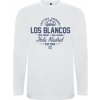 Superfutbal Pánske tričko dlhý rukáv Los Blancos, biele Veľkosť: XL