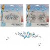 Teddies Tvárové zdobiace diamanty/kamienky Ľadová princezná plast 2 druhy