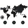 ModernClock Nástenné samolepiace hodiny Swiet 100x56 cm čierne