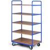 Policový vozík, 5 políc, nosnosť 200 kg