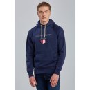 Gant SHIELD HOODIE modrá