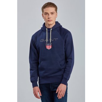 Gant SHIELD HOODIE modrá