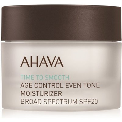Ahava Time To Smooth rozjasňujúci hydratačný krém SPF 20 Paraben Free 50 ml