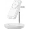 AppleMix Nabíjacia stanica FOREVER 5v1 pre Apple iPhone / Watch / AirPods - podpora MagSafe - 5000 mAh powerbanka - biela