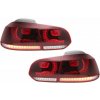 KITT Specials Taillights Full LED suitable for VW Golf 6 VI (2008-2013) Cherry Red R20 GTI Design (LHD and RHD)