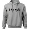 Karate postavy - Oversized mikina pánska Moon - kratšia + širšia - 2XL ( Tmavosivý melír )