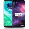 Picasee silikónový prehľadný obal pre Motorola Moto G8 - Stay Real