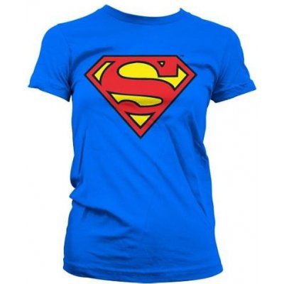 Fantasyobchod Dámské tričko Superman Shield modrá