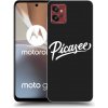 Picasee silikónový čierny obal pre Motorola Moto G32 - Picasee - old logo - white