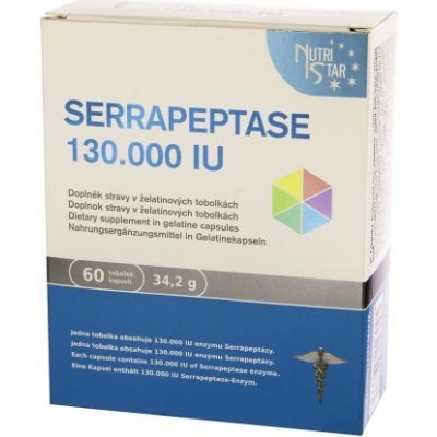 Nutristar Serrapeptase 130000 IU 60 kapsúl