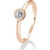 SOFIA DIAMONDS prsteň z ružového zlata s diamantom 0,30 ct BE41/85131-6-R