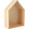 ČistéDrevo Drevená polička domček - malá