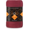 FARO Deka mikroplyš super soft bordo Polyester, 220/200 cm