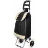 Nákupná taška na kolieskach 30L SPRINGOS DORINA čierno-biela