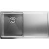 Klarstein TitanSteel kuchynský drez s odkvapkávačom, 79 x 44 cm, nehrdzavejúca oceľ, odolný voči poškriabaniu, odolný voči teplu (SIK1-TitanS-3540dss)