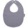 New Baby mušelínový detský podbradník sivý