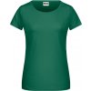 James & Nicholson Tričko JN 8007 z bio bavlny, krátký rukáv, dámské COT02800703501-irish green S Zelená irská