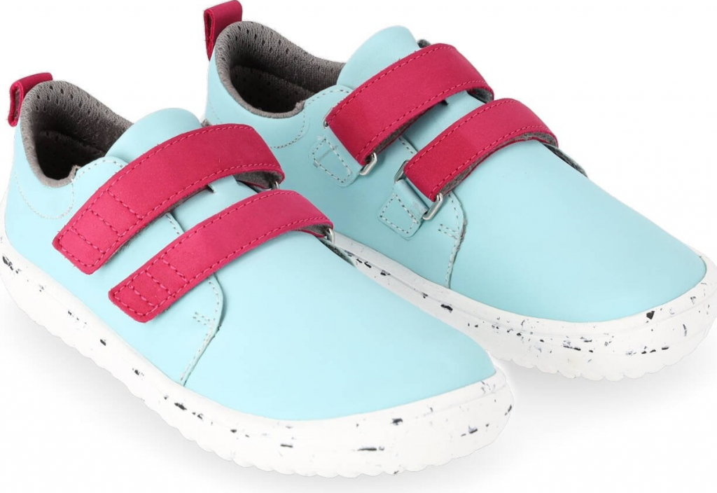 Be Lenka Detské barefoot topánky Jolly Sky Blue & Pink