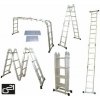 G21 Hliníkový rebrík G21 - 4,6 M multifunkčný + podlážka