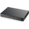 Zyxel GS1900-24EP 24-port Gigabit Smart Managed PoE Switch, 24x gigabit RJ45 (z toho 12x PoE), PoE budget 130W