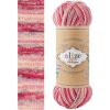 Alize Superwash Artisan 9002 - ružová striekaná (ponožková, samovzorovacia, 75% vlna)