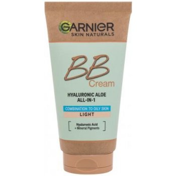 Garnier Skin Naturals BB Cream Hyaluronic Aloe All-In-1 SPF25 zjednocujúci a zmatňujúci bb krém pre zmiešanú až mastnú pleť Light 50 ml