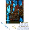 RealG RC-K-264 Maľovanie podľa čísel s rámom Vodopád 40 x 50 cm